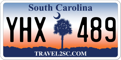 SC license plate YHX489