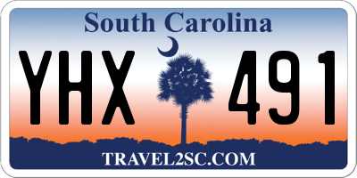 SC license plate YHX491