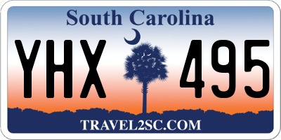 SC license plate YHX495