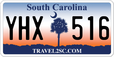 SC license plate YHX516