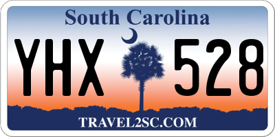 SC license plate YHX528