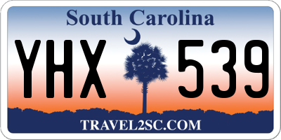 SC license plate YHX539