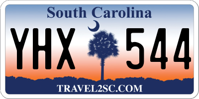 SC license plate YHX544
