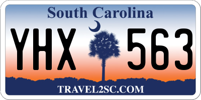 SC license plate YHX563