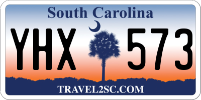 SC license plate YHX573