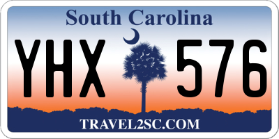 SC license plate YHX576