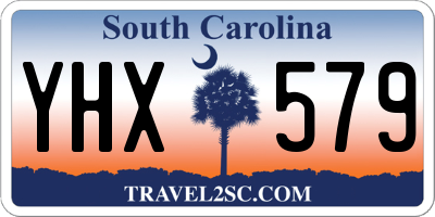 SC license plate YHX579