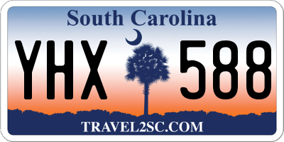SC license plate YHX588