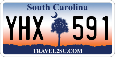 SC license plate YHX591