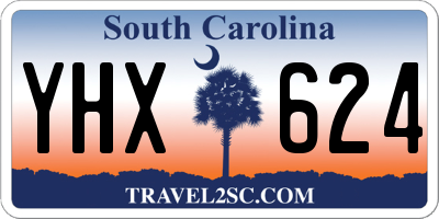 SC license plate YHX624