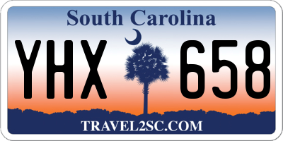 SC license plate YHX658