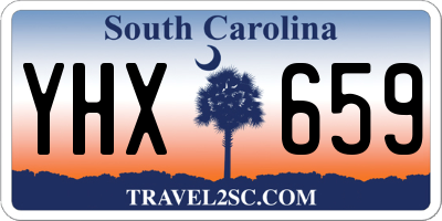 SC license plate YHX659