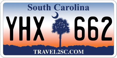 SC license plate YHX662