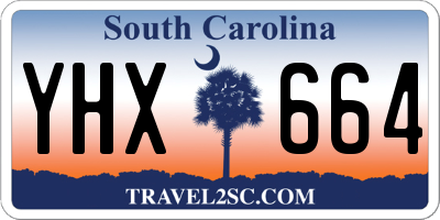 SC license plate YHX664