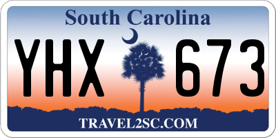 SC license plate YHX673