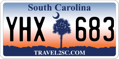 SC license plate YHX683