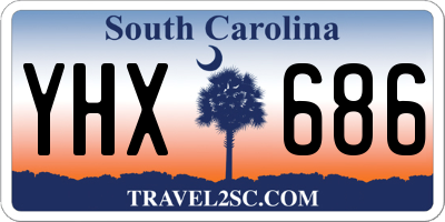 SC license plate YHX686