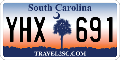 SC license plate YHX691
