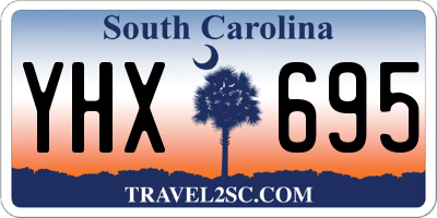 SC license plate YHX695