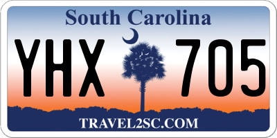 SC license plate YHX705