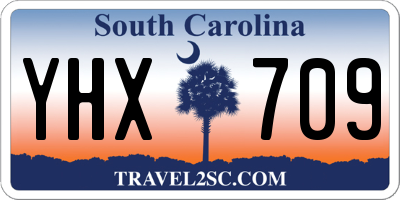 SC license plate YHX709