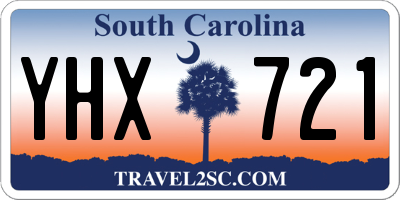 SC license plate YHX721