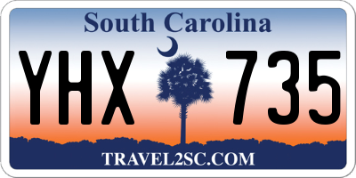 SC license plate YHX735