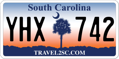 SC license plate YHX742