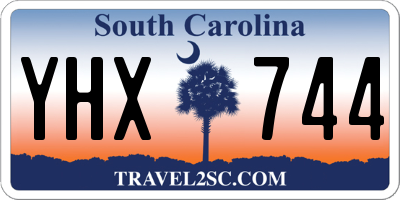 SC license plate YHX744