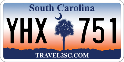 SC license plate YHX751