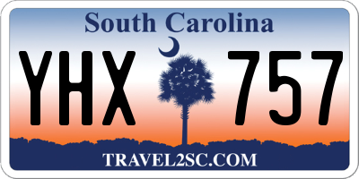 SC license plate YHX757