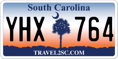 SC license plate YHX764