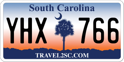 SC license plate YHX766
