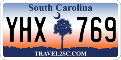 SC license plate YHX769