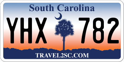 SC license plate YHX782