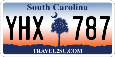 SC license plate YHX787
