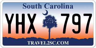 SC license plate YHX797