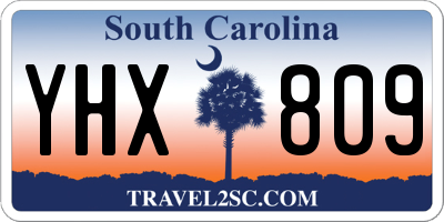 SC license plate YHX809