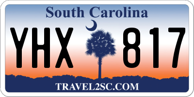 SC license plate YHX817