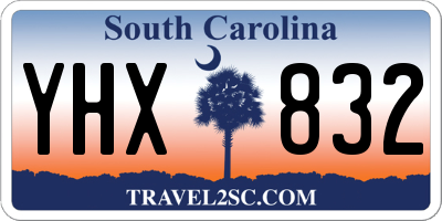 SC license plate YHX832