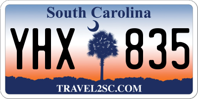 SC license plate YHX835