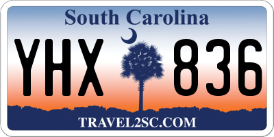 SC license plate YHX836