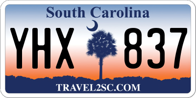 SC license plate YHX837