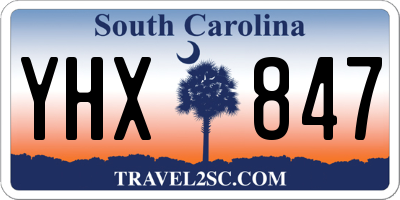 SC license plate YHX847