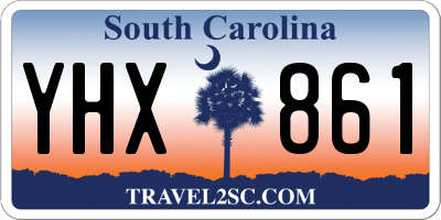 SC license plate YHX861