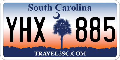 SC license plate YHX885