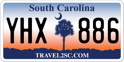 SC license plate YHX886