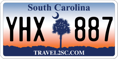 SC license plate YHX887