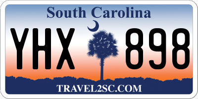 SC license plate YHX898