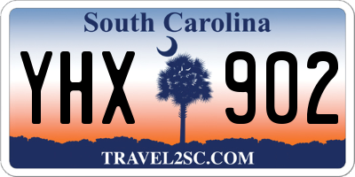 SC license plate YHX902